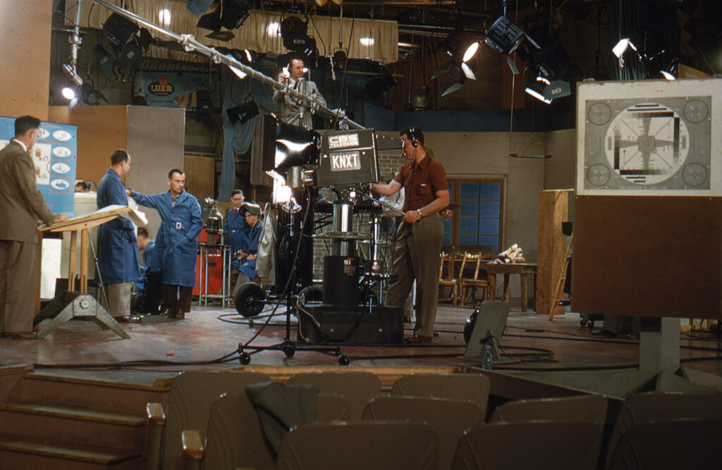 TVC Studios - Television City - 70 Years - Behind the Scenes 2 men and Camera with Boom Mic