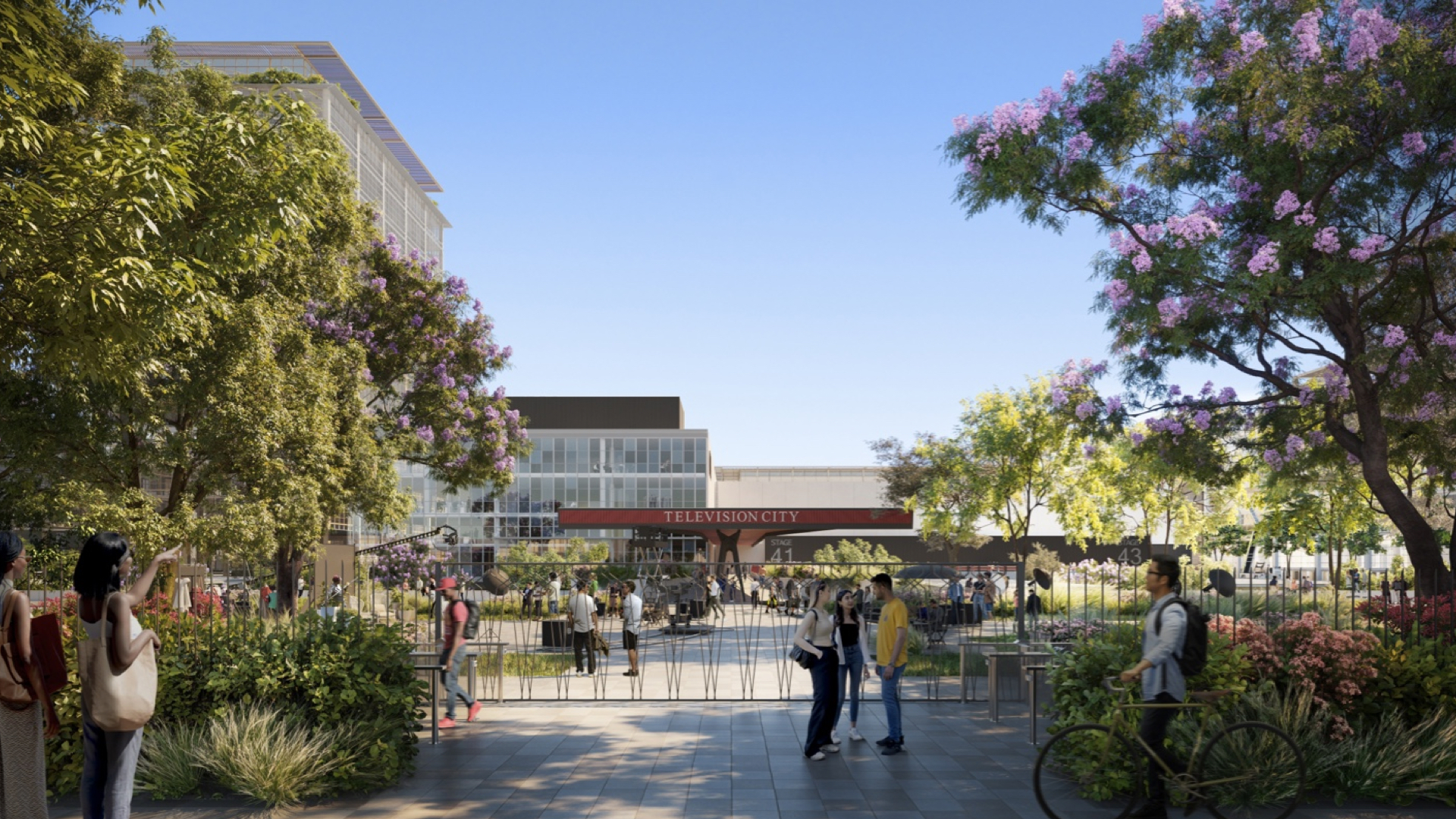 TVC Studios - Television City - Modernization Rendering - New Front Gate Television Studio Concept