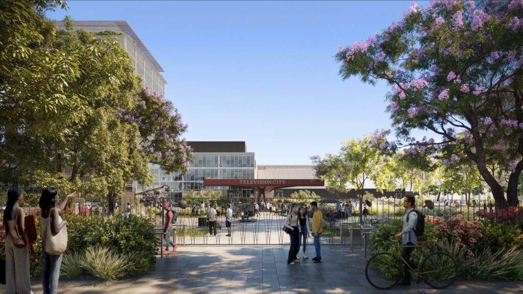TVC Studios - Television City - Modernization Rendering - New Front Gate Television Studio Concept