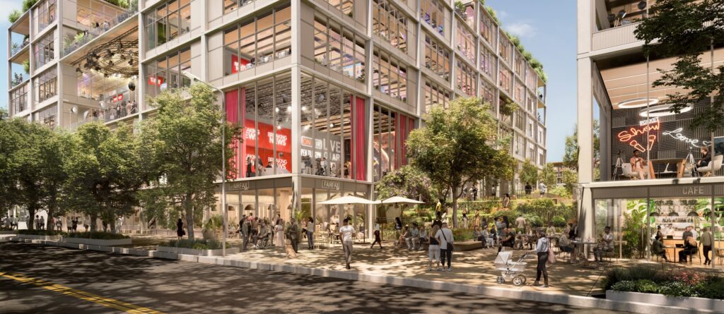 TVC Studios - Television City - Modernization Rendering - Public Safety Walkability Concept